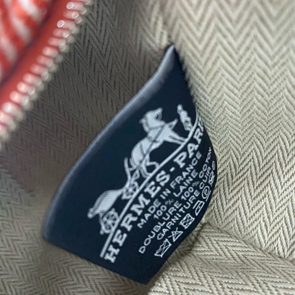 ❤️ HERMES LIMITED EDITION RANK SA CANVAS BRIDE-A-BRAC POUCH stripe by: Hermes - Picture 8 of 11